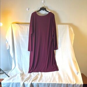 Belle by Kim Gravel Red Dolman Sleeve Wrap Dress